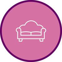 Double Sofa Vector Icon