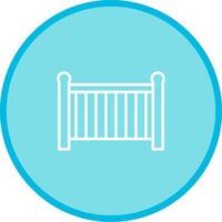 Baby Cot Vector Icon