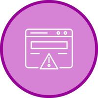 Web Error Vector Icon