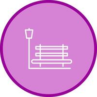 Relaxation Bench Vector Icon