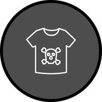 icono de vector de camisa pirata