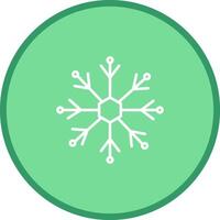 icono de vector de copo de nieve