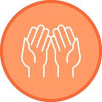 Praying Hands Vector Icon
