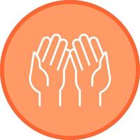 Praying Hands Vector Icon