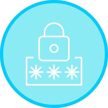 icono de vector de código pin