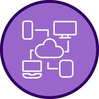 Cloud Computing Vector Icon