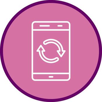 icono de vector de sincronización
