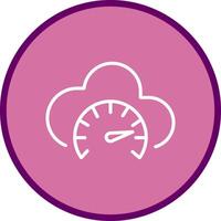 icono de vector de prueba de velocidad