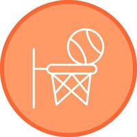 icono de vector de baloncesto