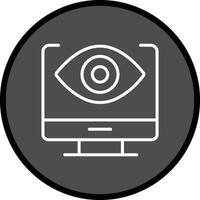 icono de vector de ojo