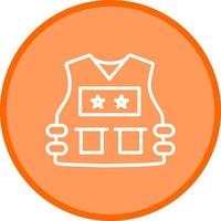 Police Vest Vector Icon