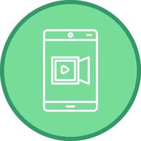 icono de vector de grabadora de video