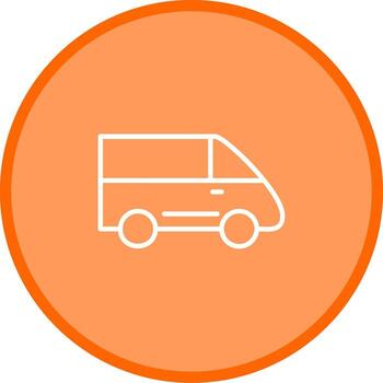 icono de vector de furgoneta