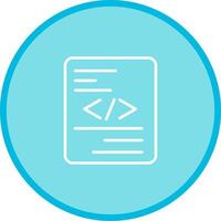 Piece of Code Vector Icon