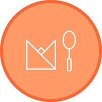 Spoon and Napkin Vector Icon