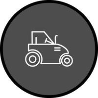 icono de vector de tractor