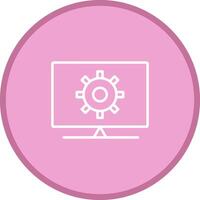 Computer Settings Vector Icon