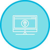 Location Web Advertising Vector Icon