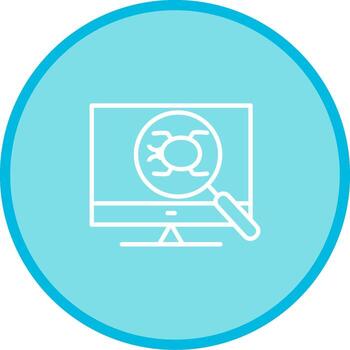icono de vector de depuración