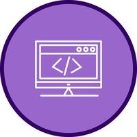 icono de vector de codificación html