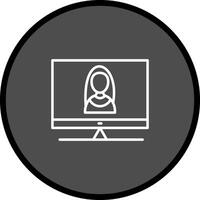 Female Visitor Vector Icon