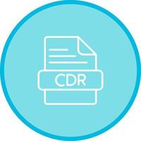 icono de vector de cdr