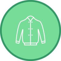 icono de vector de chaqueta elegante