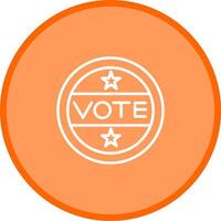 Vote Sticker Vector Icon