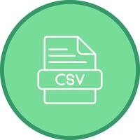 icono de vector csv