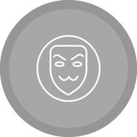 icono de vector de máscara de hacker