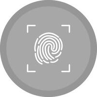 Fingerprint Lock Vector Icon