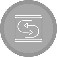 Reverse Arrow Vector Icon