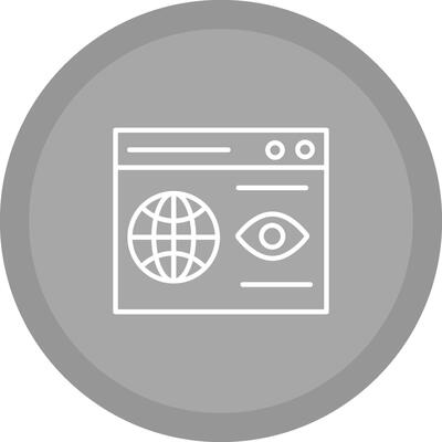 Web Visibility Vector Icon