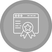 web premio vector icono