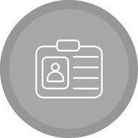 icono de vector de tarjeta de identificación