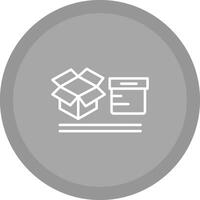 icono de vector de cajas