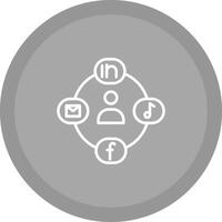 Social Circle Vector Icon