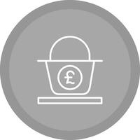 Pound Basket Vector Icon