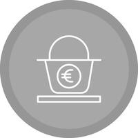 Euro Basket Vector Icon