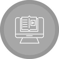 E Learning Vector Icon