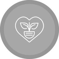 Ecology Heart Vector Icon