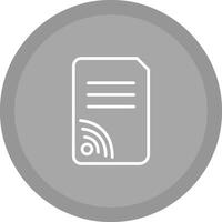 Wifi Documents Vector Icon