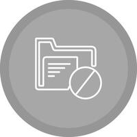 Block Folder Vector Icon