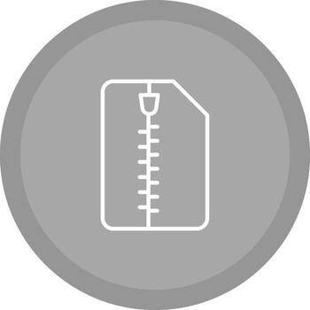 Zipped Document Vector Icon