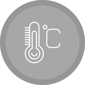 icono de vector de temperatura