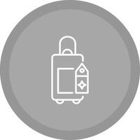 Bag with Tags Vector Icon