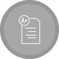 Graded Paper Vector Icon