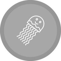 icono de vector de medusas