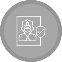 Cinema Security Guard Vector Icon