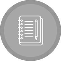 Notebook And Pen Vector Icon